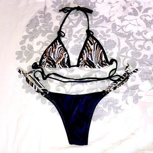 Shimmery Design Bikini Set 👙